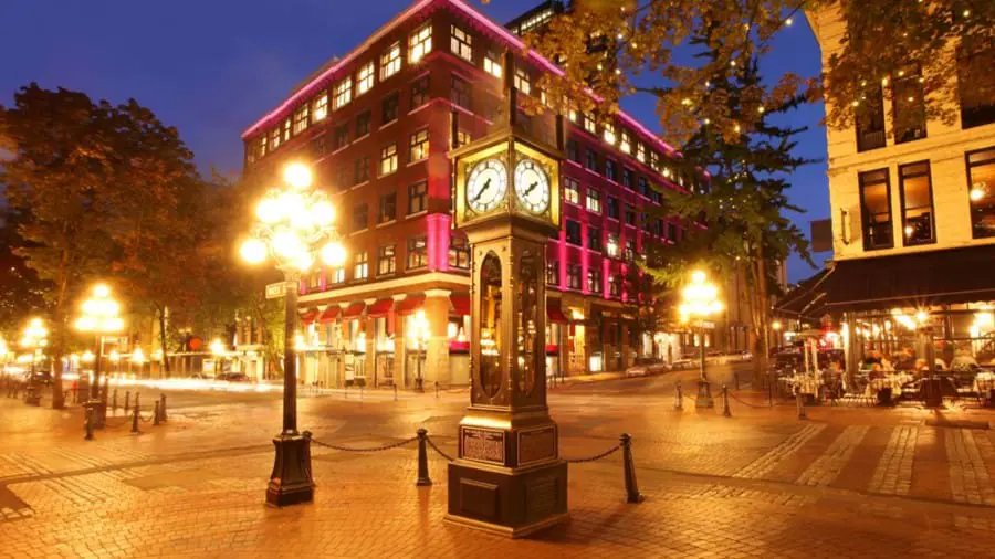 Gastown and Historical Steam Clock, Vancouver