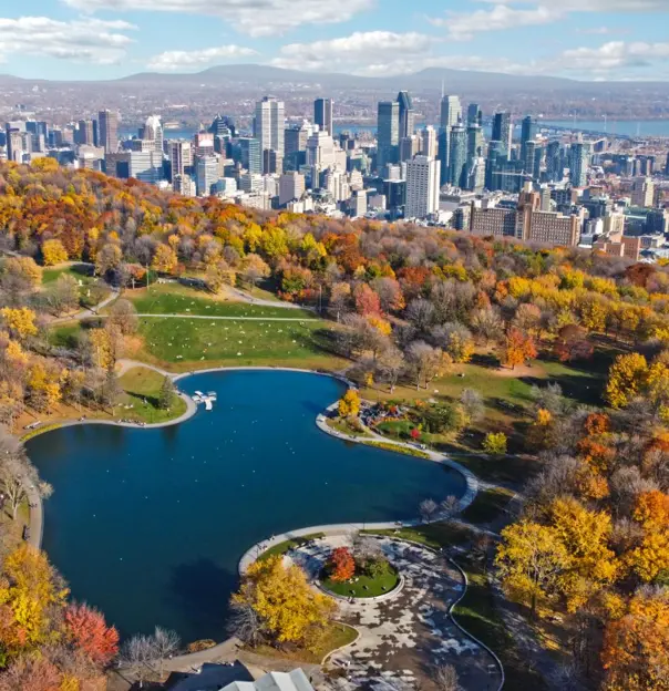 Aerial view of Montreal, Québec province