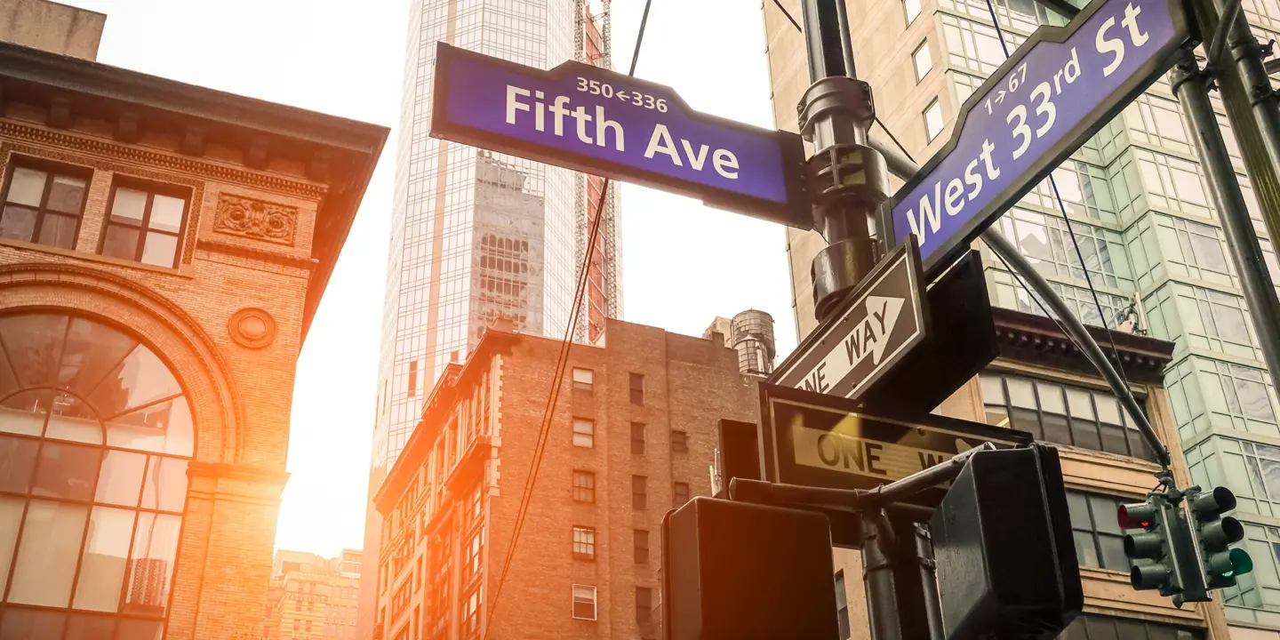 Street sign, New York, USA