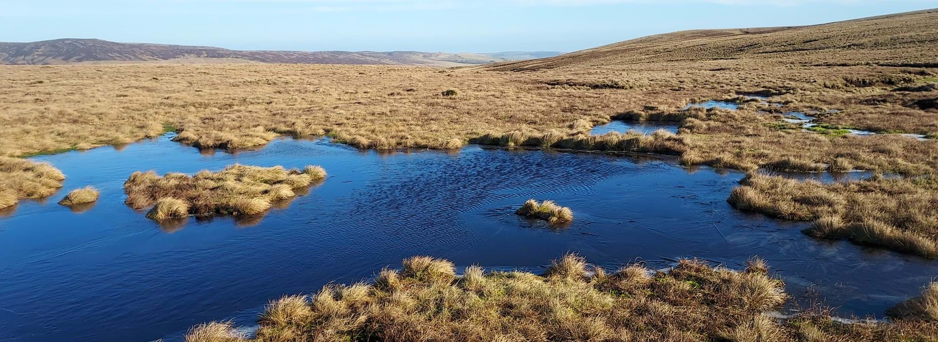 Peat Bund In Gully North Stainmore Cumbria January 2022 4