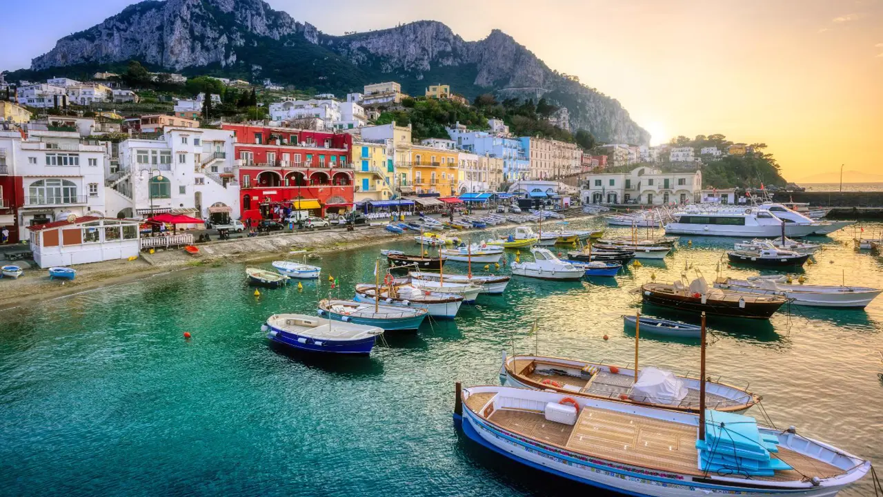 Marina Grande Port, Capri Island, Campania, Italy