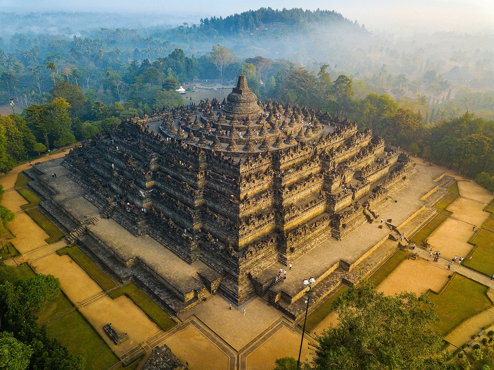 Borobudur Buddhist Temple, Yogyakarata, Java