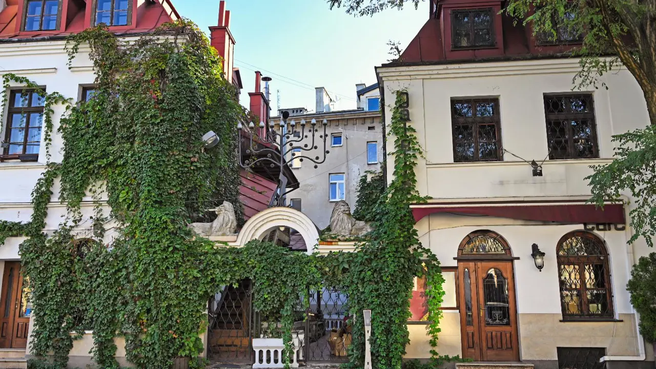 Old Buildings in Kazimierz, Krakow's Jewish Quarter, Krakow, Poland