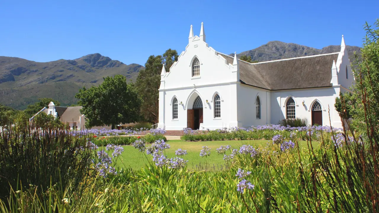 Church, Franschhoek, Cape Winelands