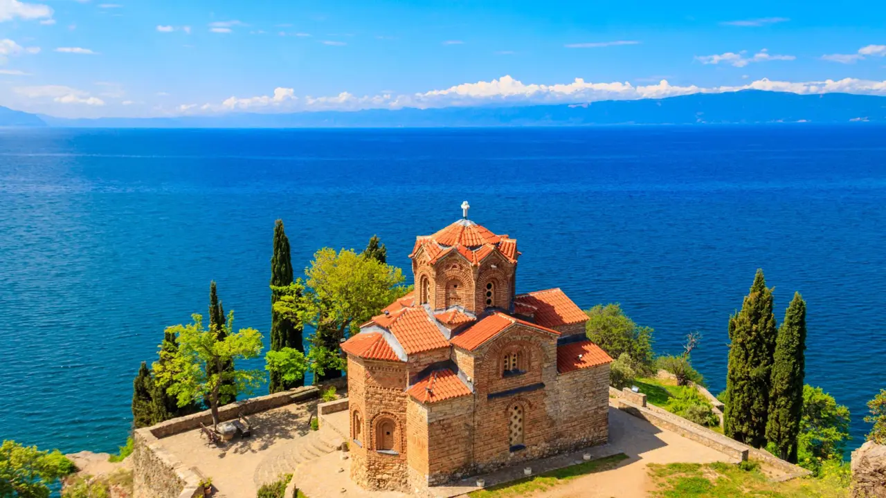  Church Of St. John at Kaneo and Lake Ohrid, Ohrid, North Macedonia