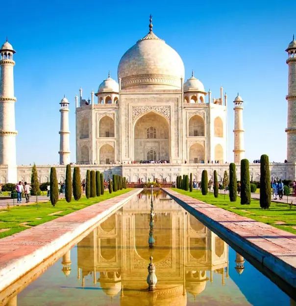 Exterior of Taj Mahal in India