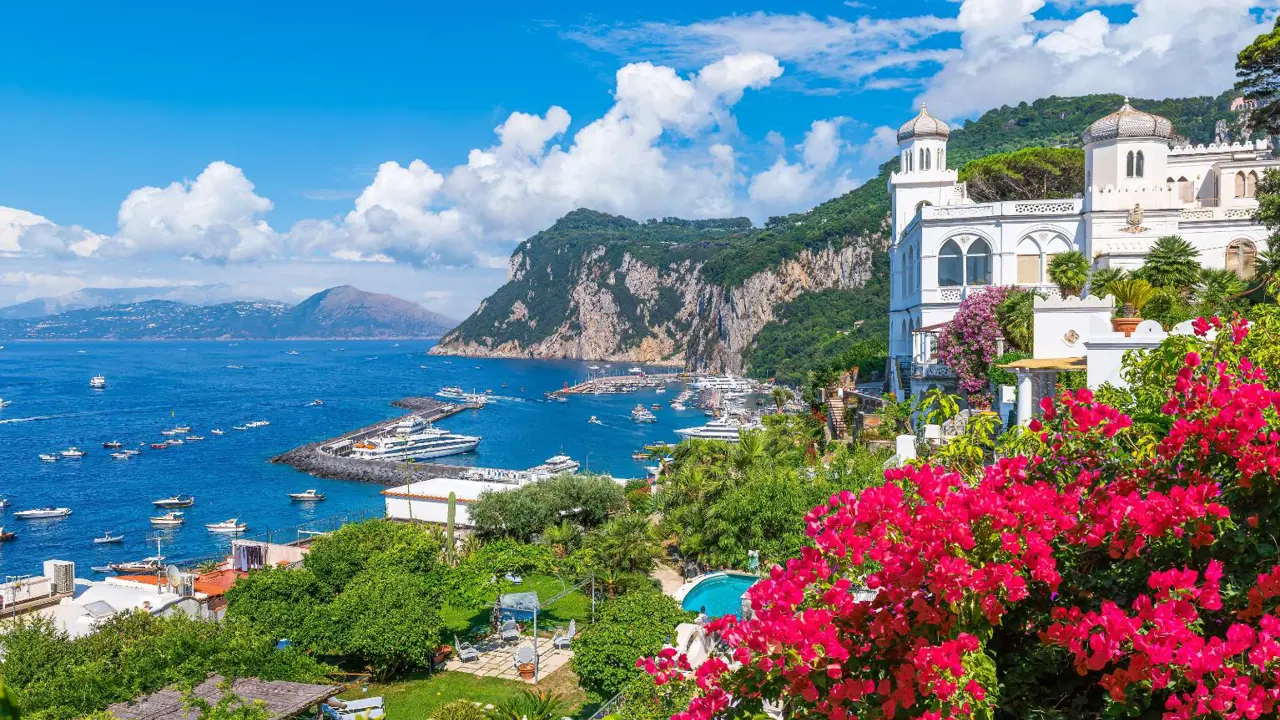 View of Marina Grande, Capri Island, Campania, Italy