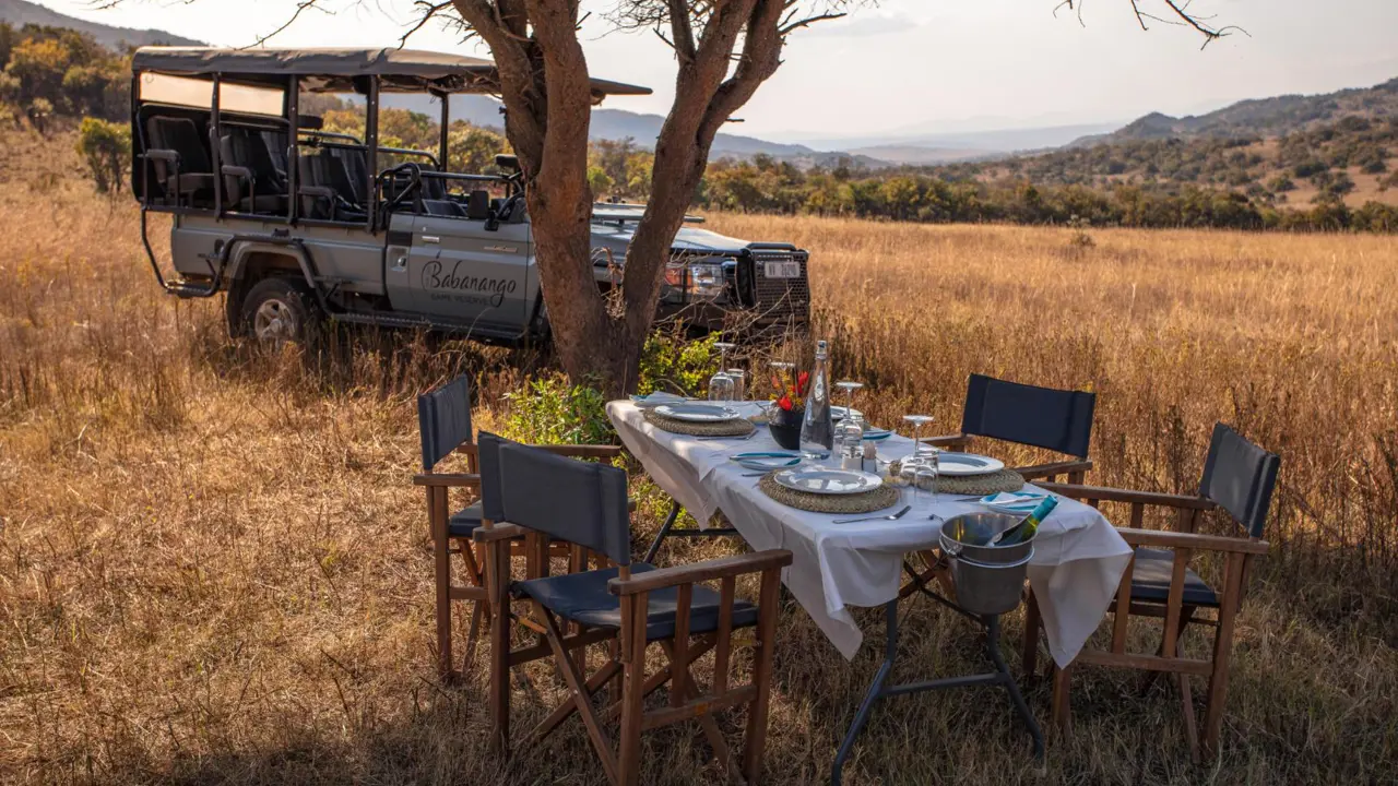 Babanango Game Reserve, bush brunch