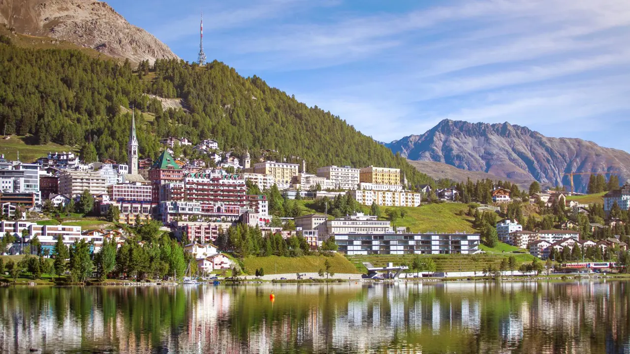 St Moritz in summer, Switzerland
