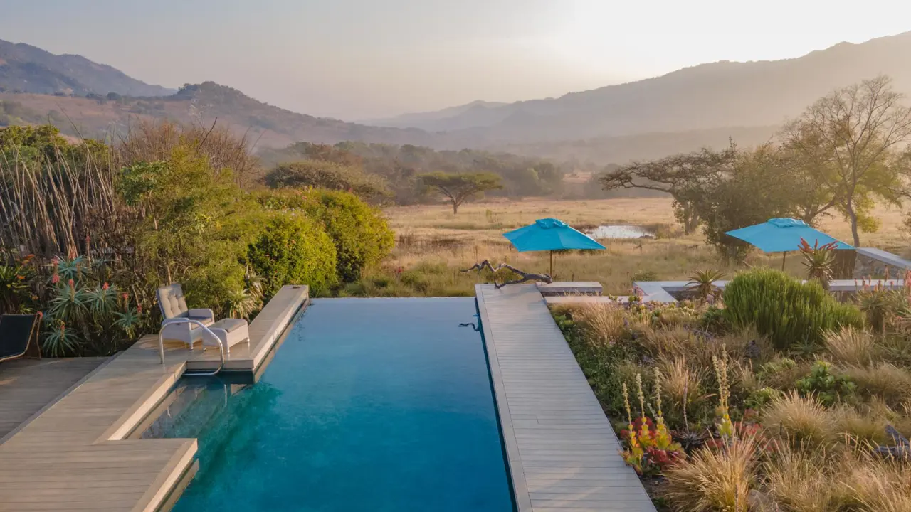 Valley Lodge, Babanango Game Reserve, View From Pool