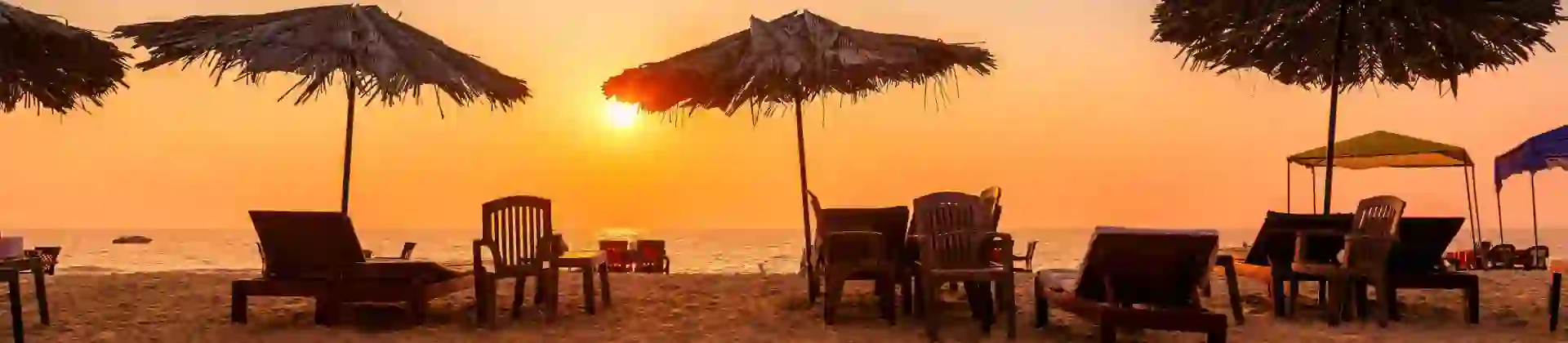 Goa beach at sunset