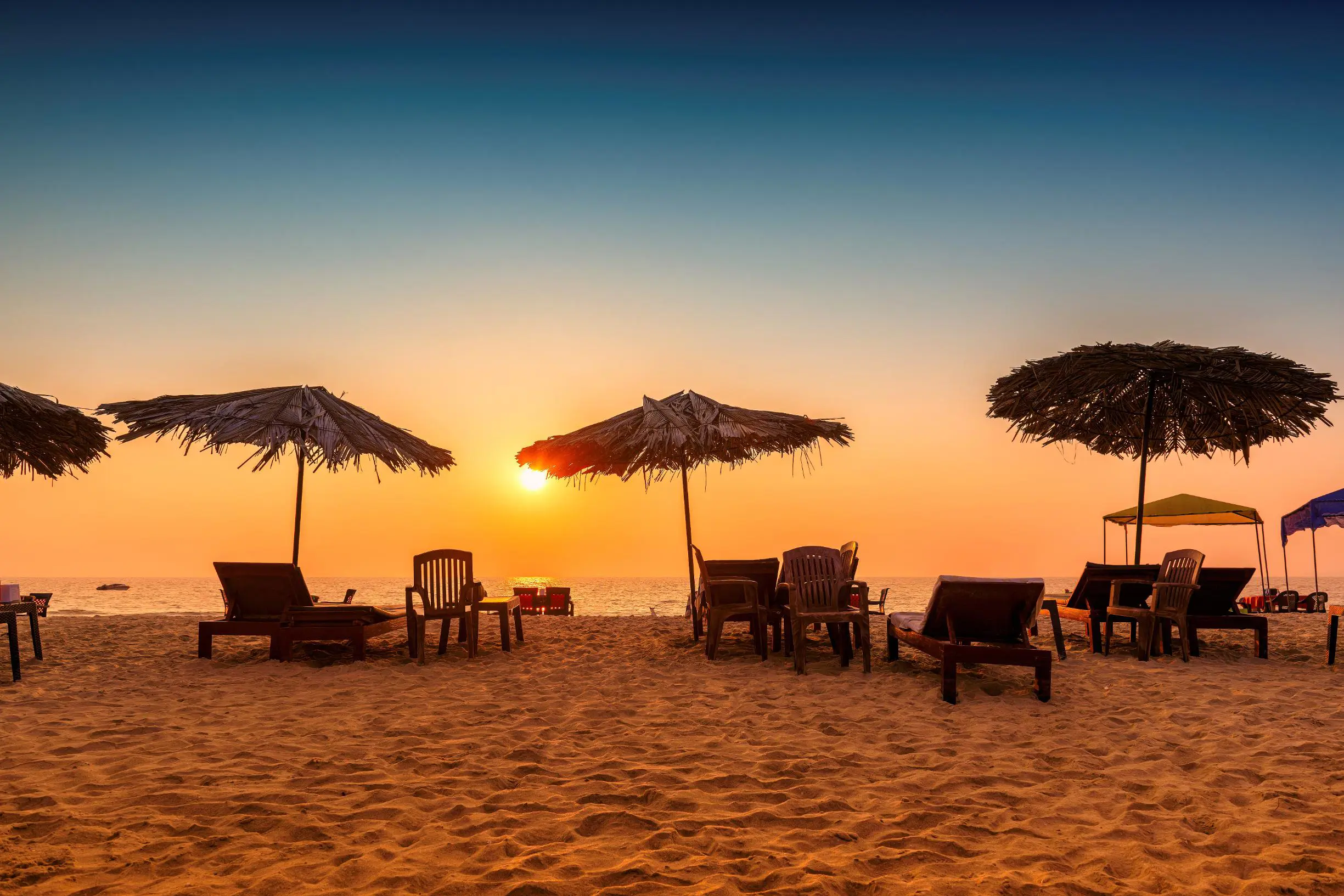 Goa beach at sunset