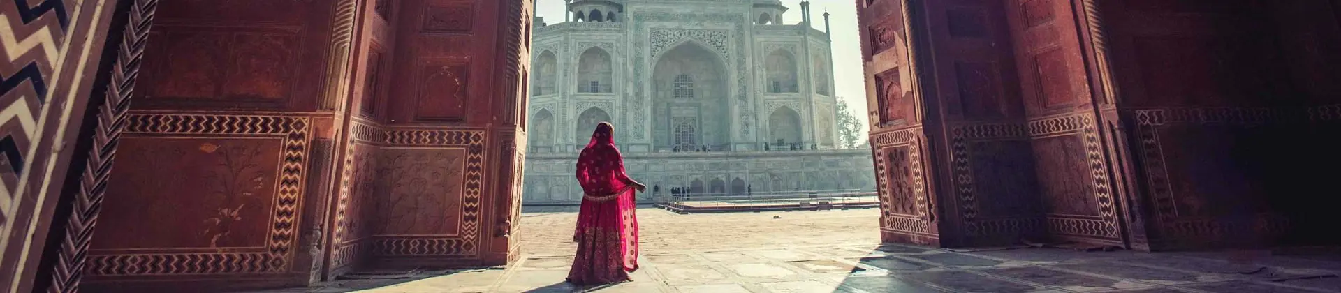 Woman in Doorway, Taj Mahal, Agra, Uttar Pradesh, India