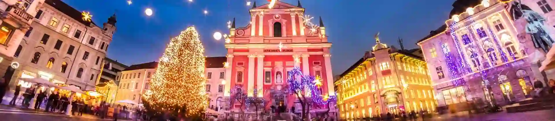 Christmas Lights in Ljubljana, Slovenia