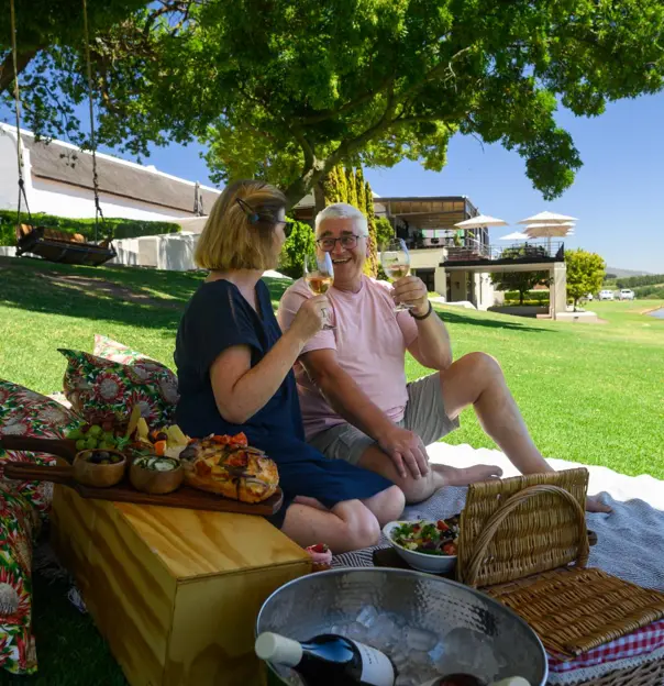 Webersburg Wine Estate, Stellenbosch, Couple Picnic