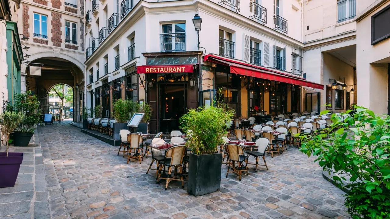 Cafe near Boulevard Saint Germain, Paris, France 