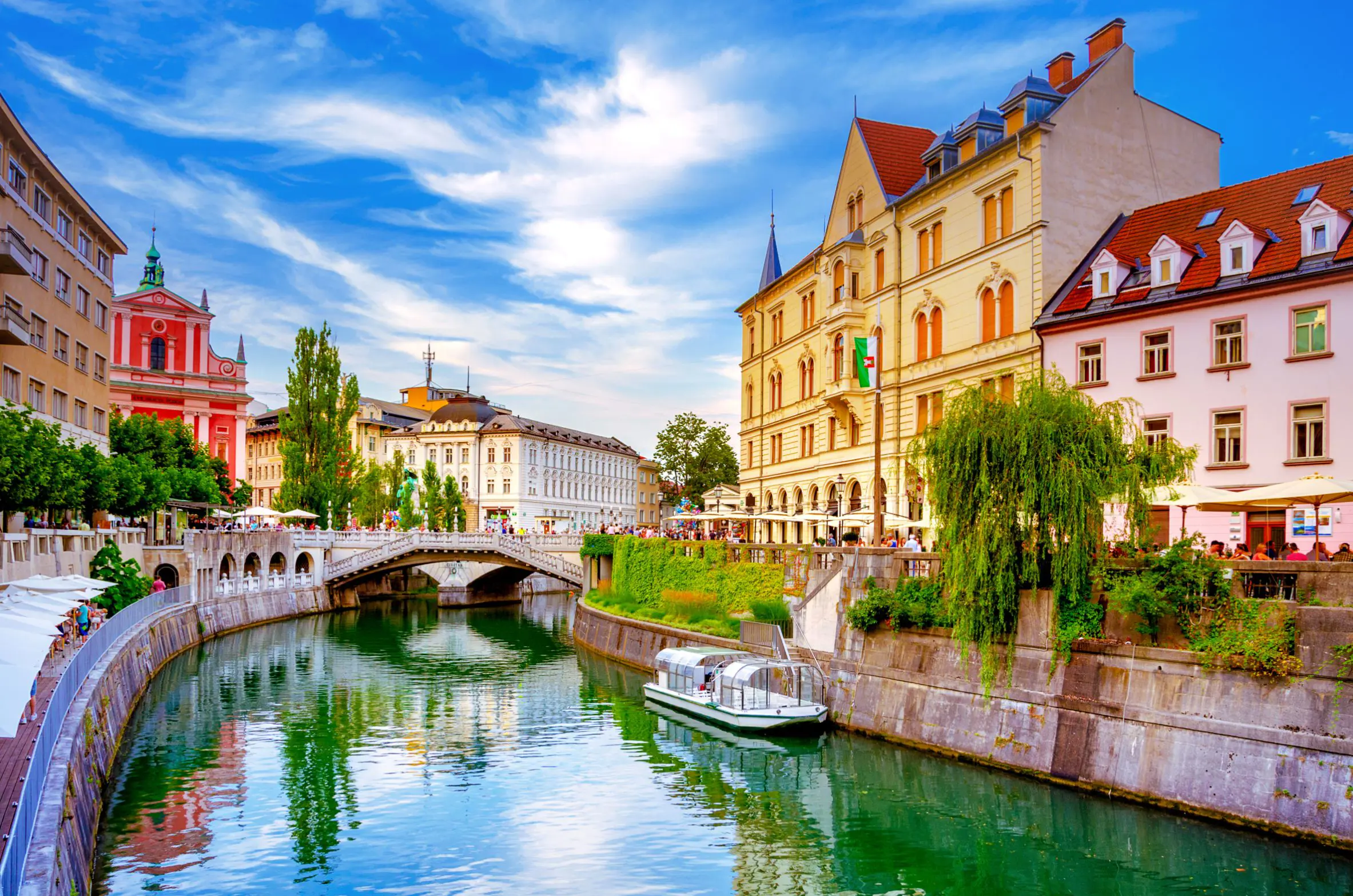 Ljublianica River, Ljubljana, Slovenia