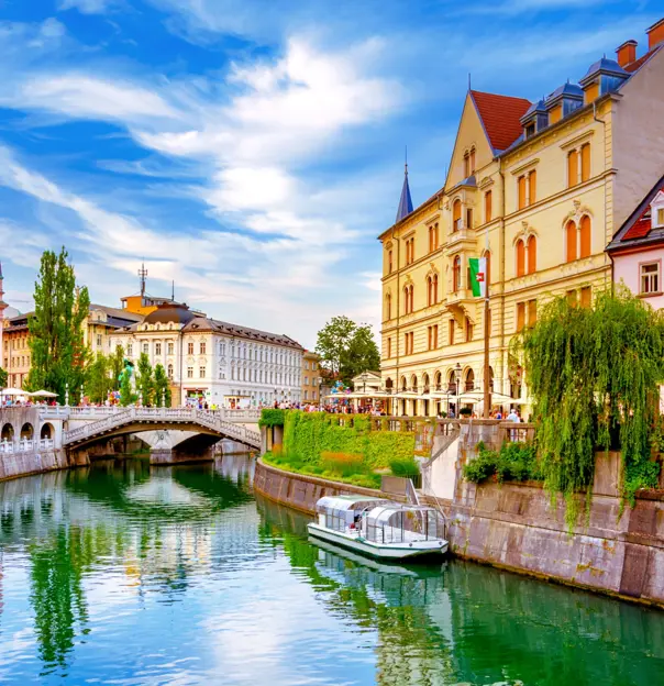 Ljublianica River, Ljubljana, Slovenia