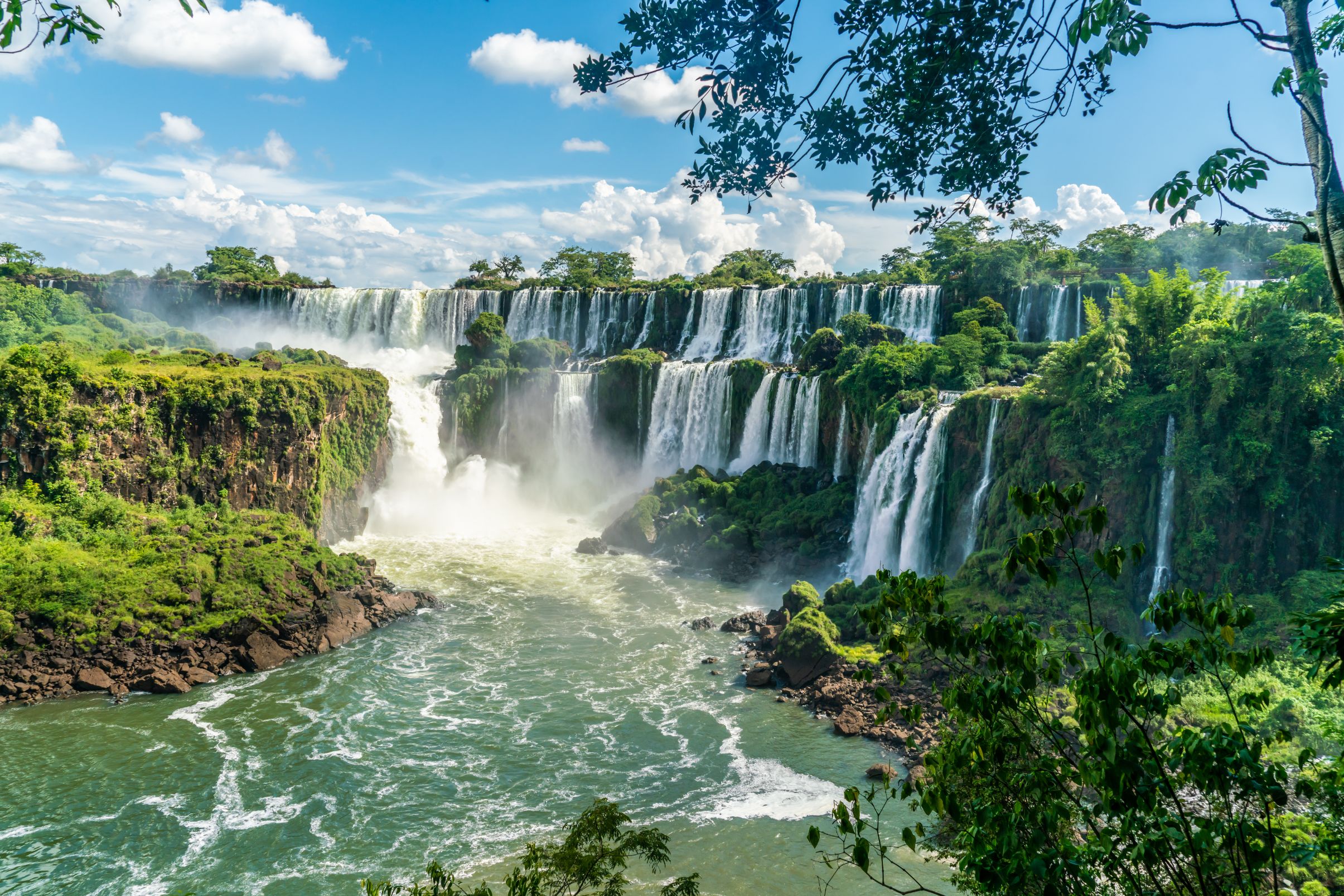 Iguazu Falls seen from the Argentinian National Park