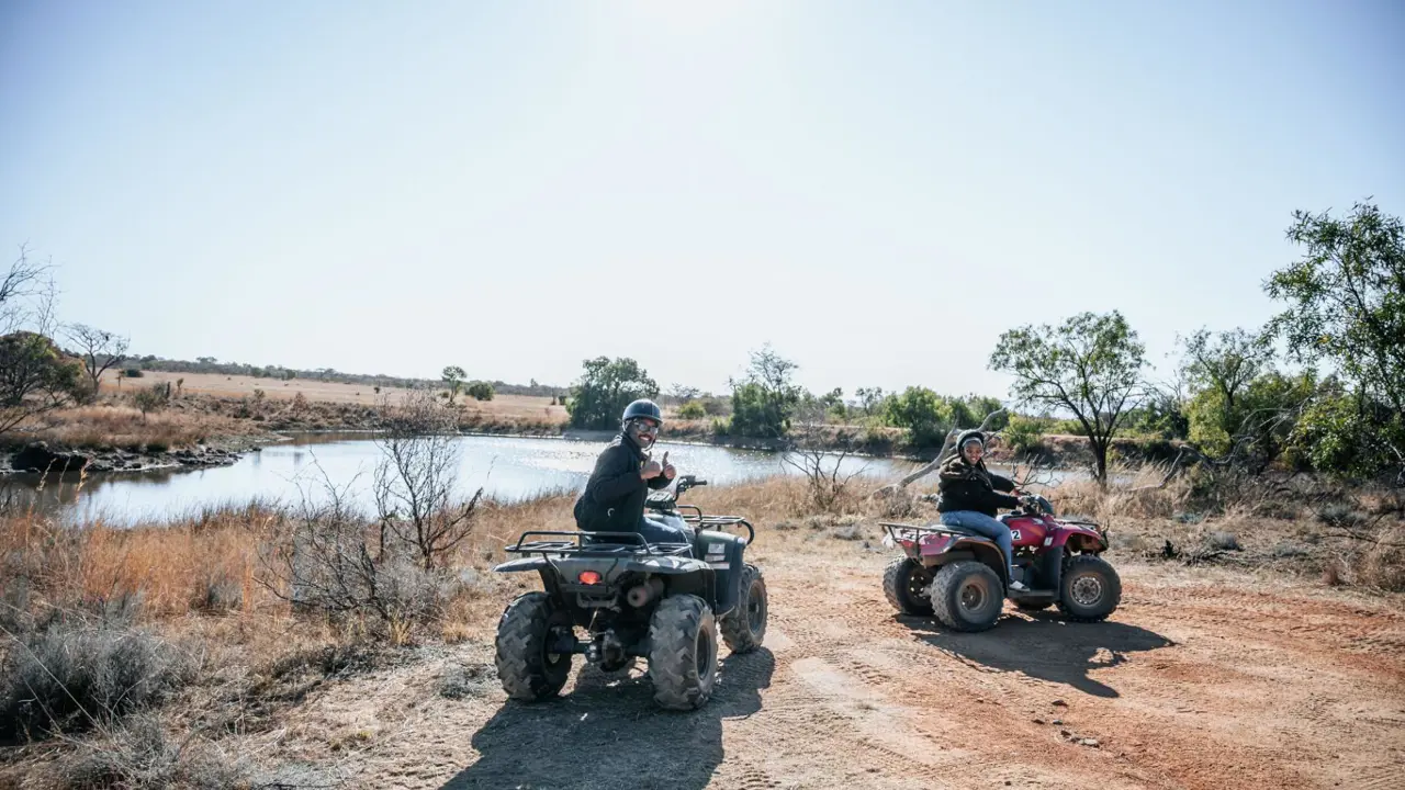 Kingfisher Villa Suites, Mabula Game Reserve, quadbike safari