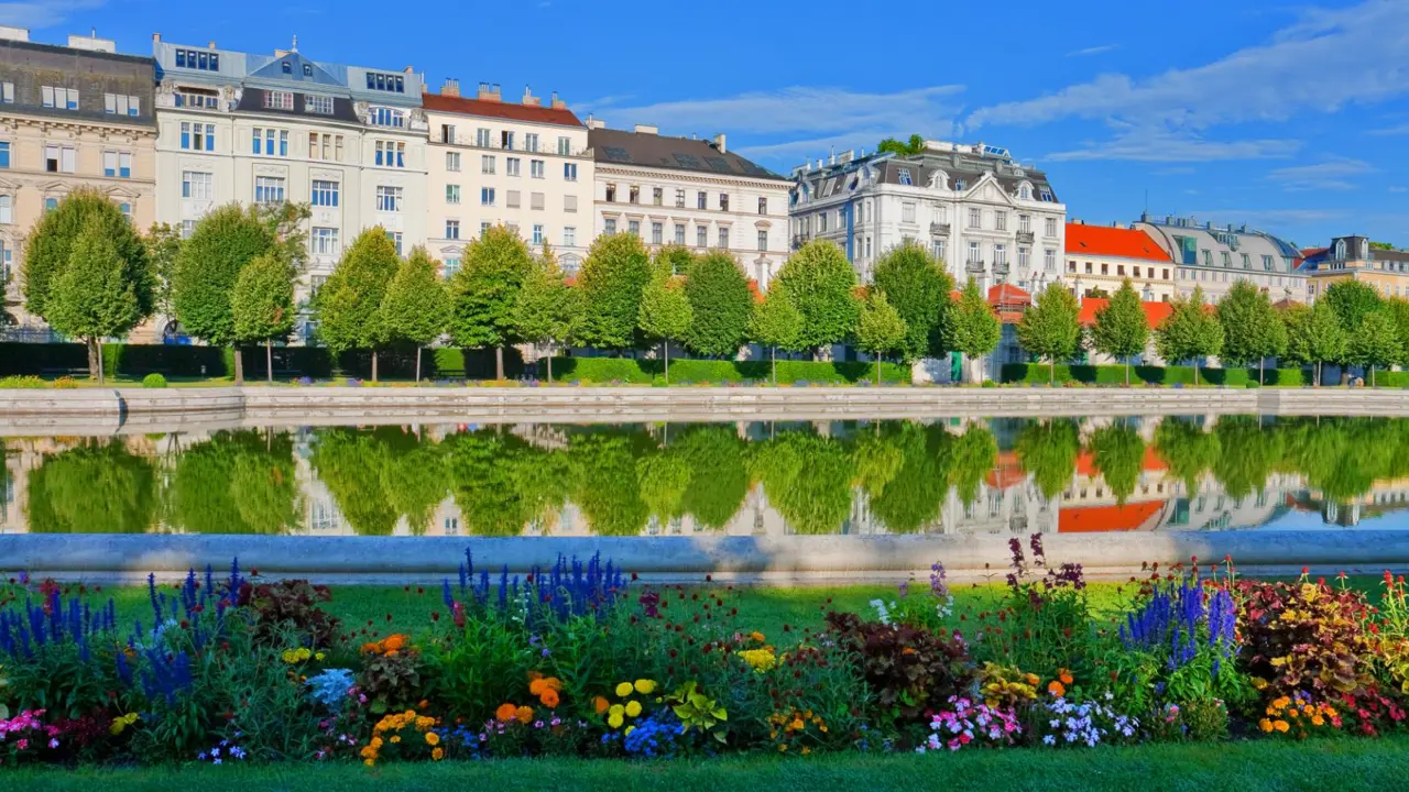 Belvedere Garden in Vienna, Austria