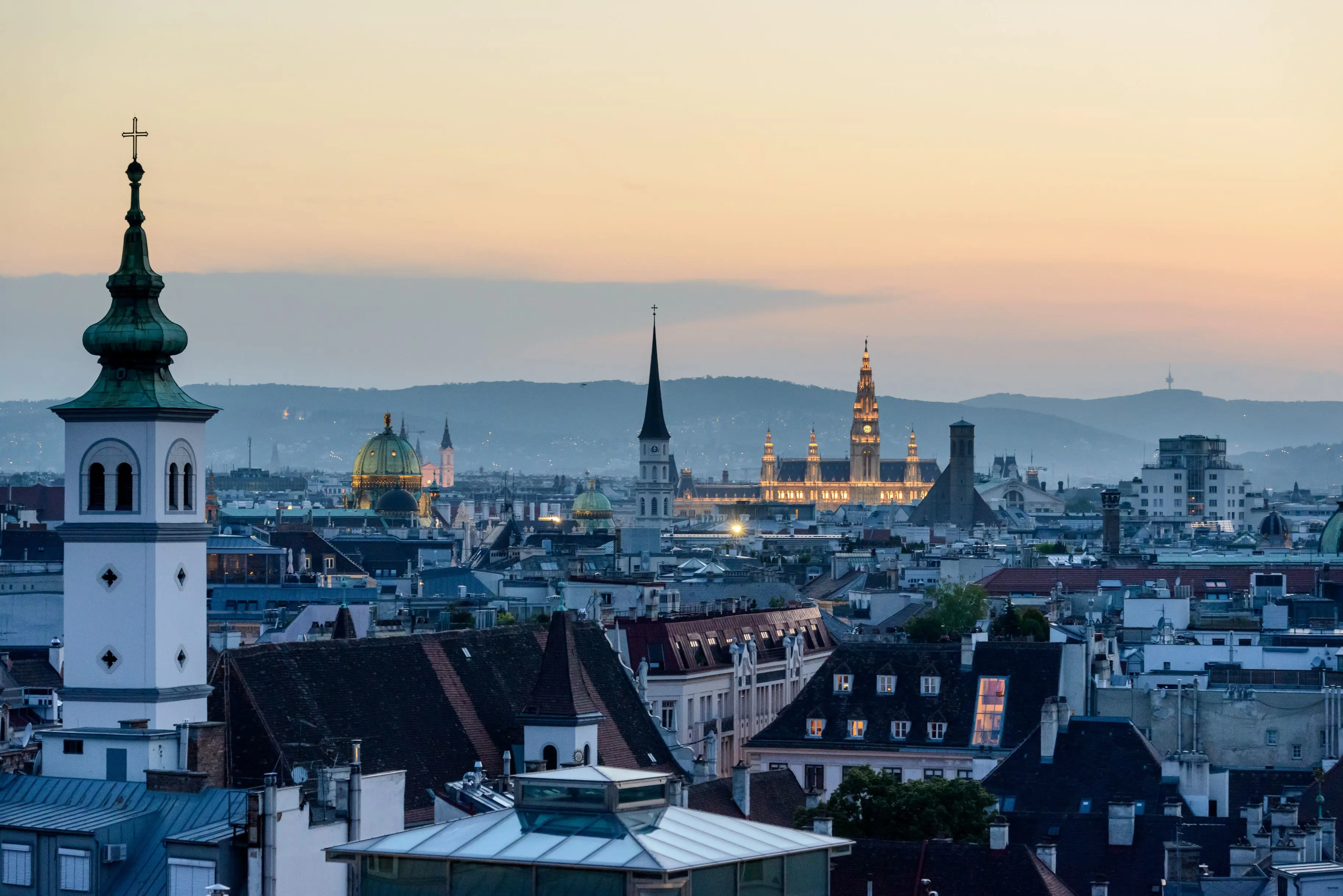 View of Vienna rooftops
