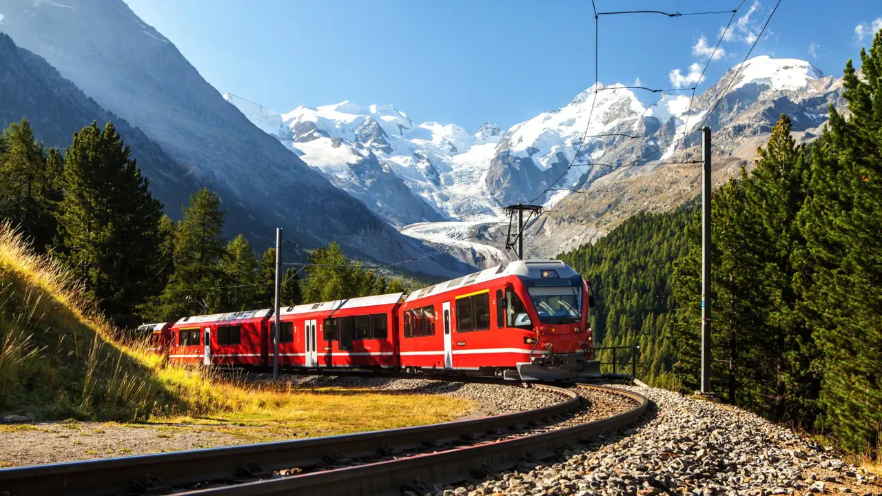 Bernina Express, Swiss Alps