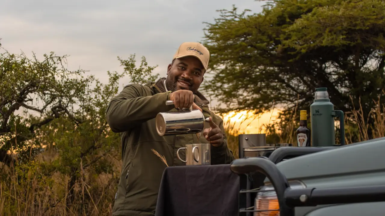 Babanango Game Reserve, morning coffee stop