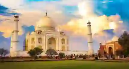 Taj Mahal at sunset, Agra, India