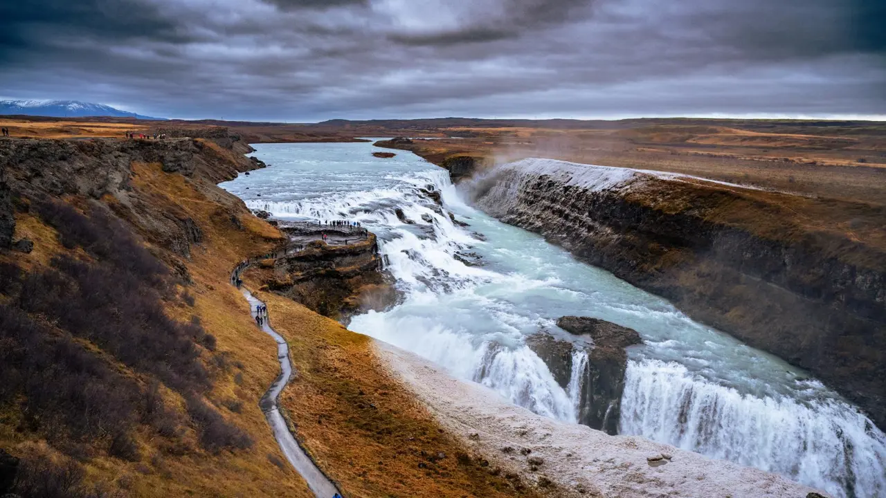  Gullfoss Waterfall, Golden Circle, Southwestern Iceland