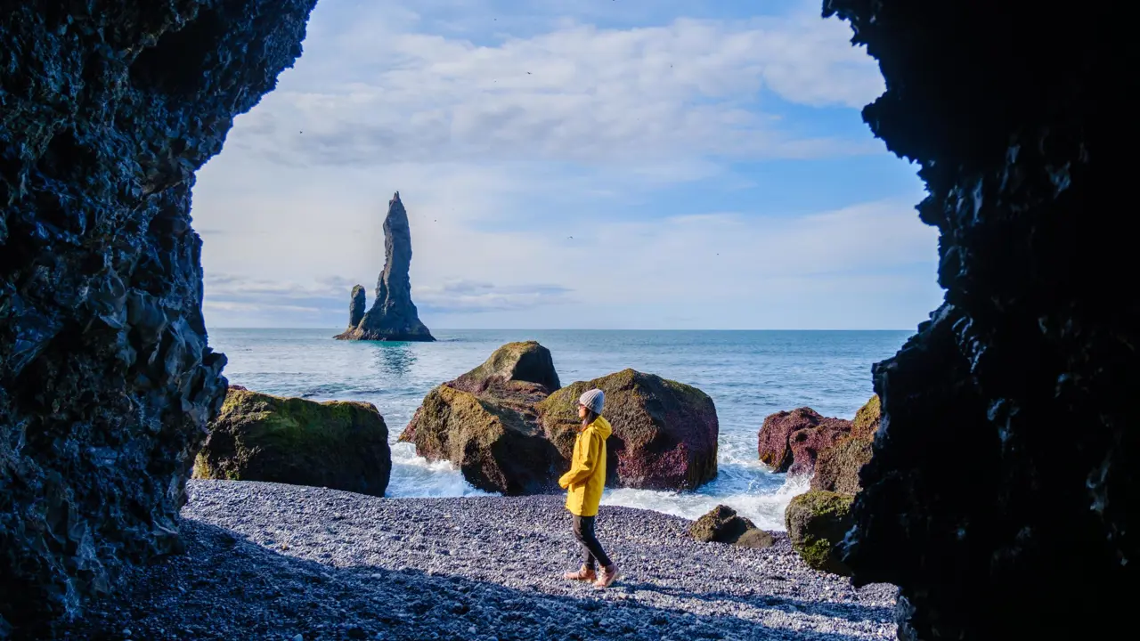 Reynisfjara Beach, Reynisdrangar Sea Stacks, South Coast, Iceland
