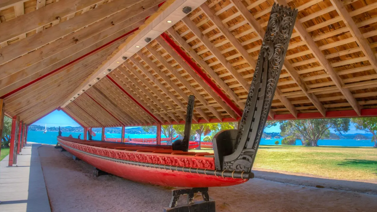 Maori War Canoe At Waitangi Treaty Grounds,