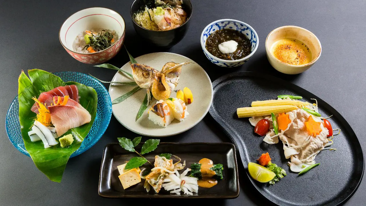 Japanese kaiseki dinner