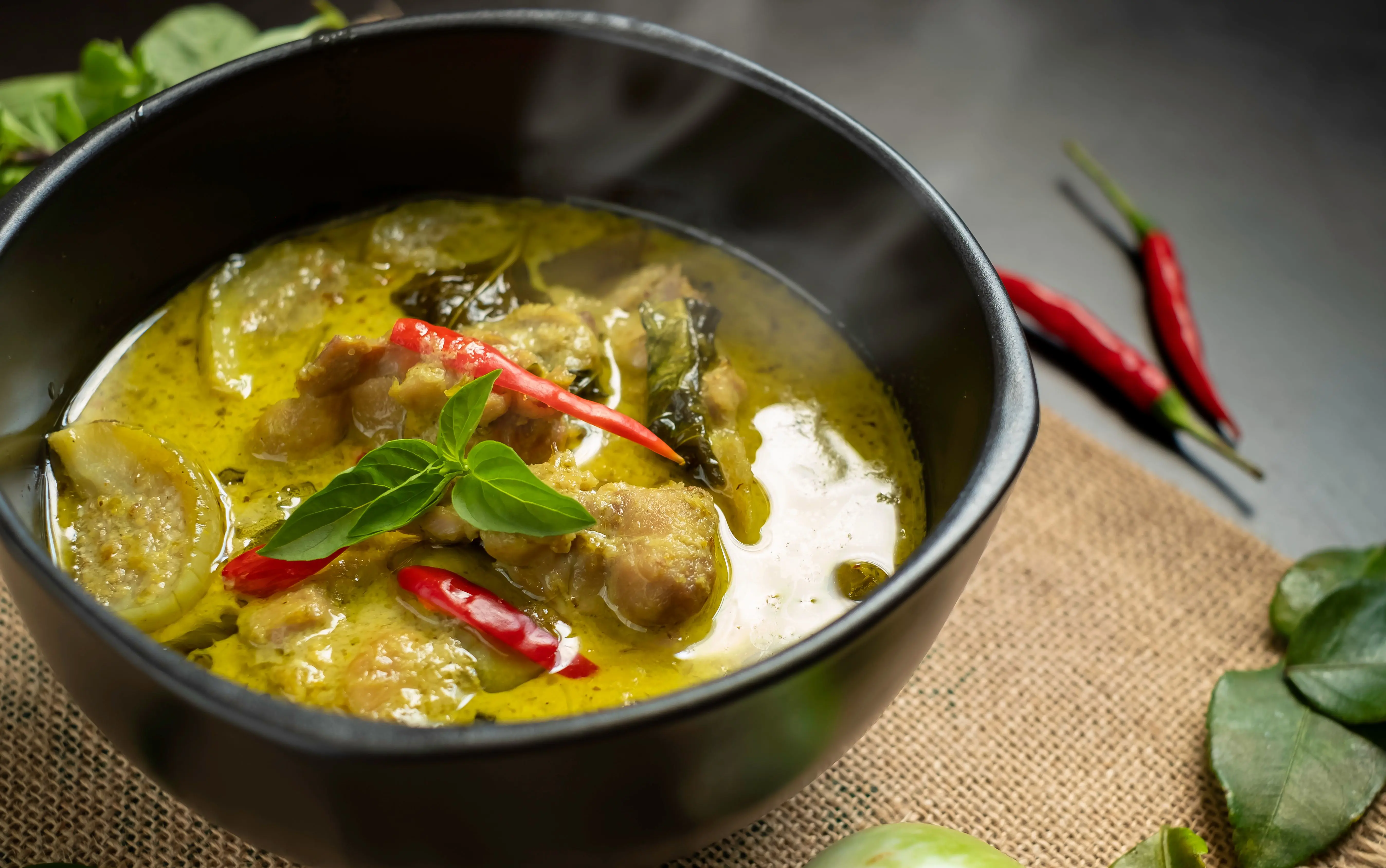 Thai Green Curry Dish Thailand
