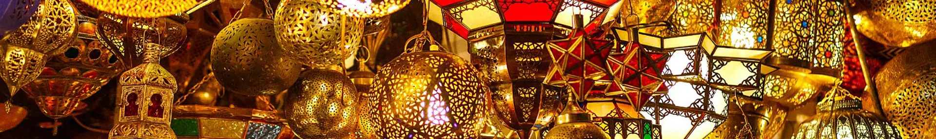  Lanterns and lamps hanging in the market, Marrakesh