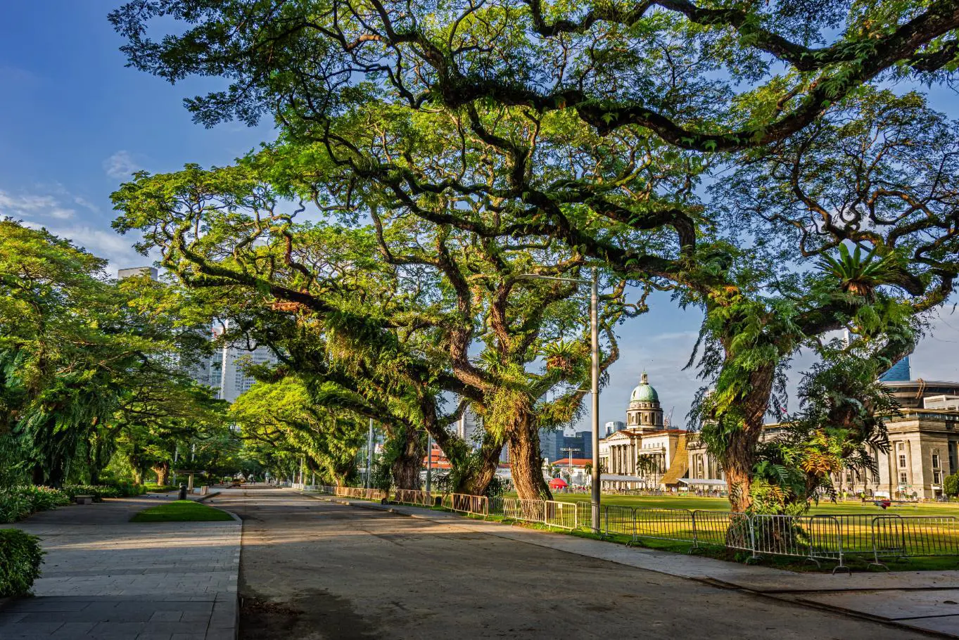 View of National Gallery from Esplanade Park, Singapore
