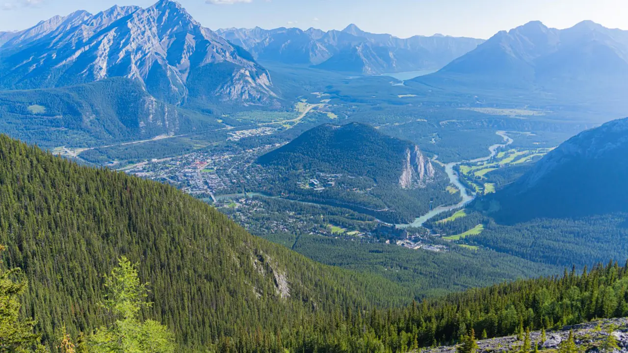 View of Banff from Sulphur Mountain, Alberta