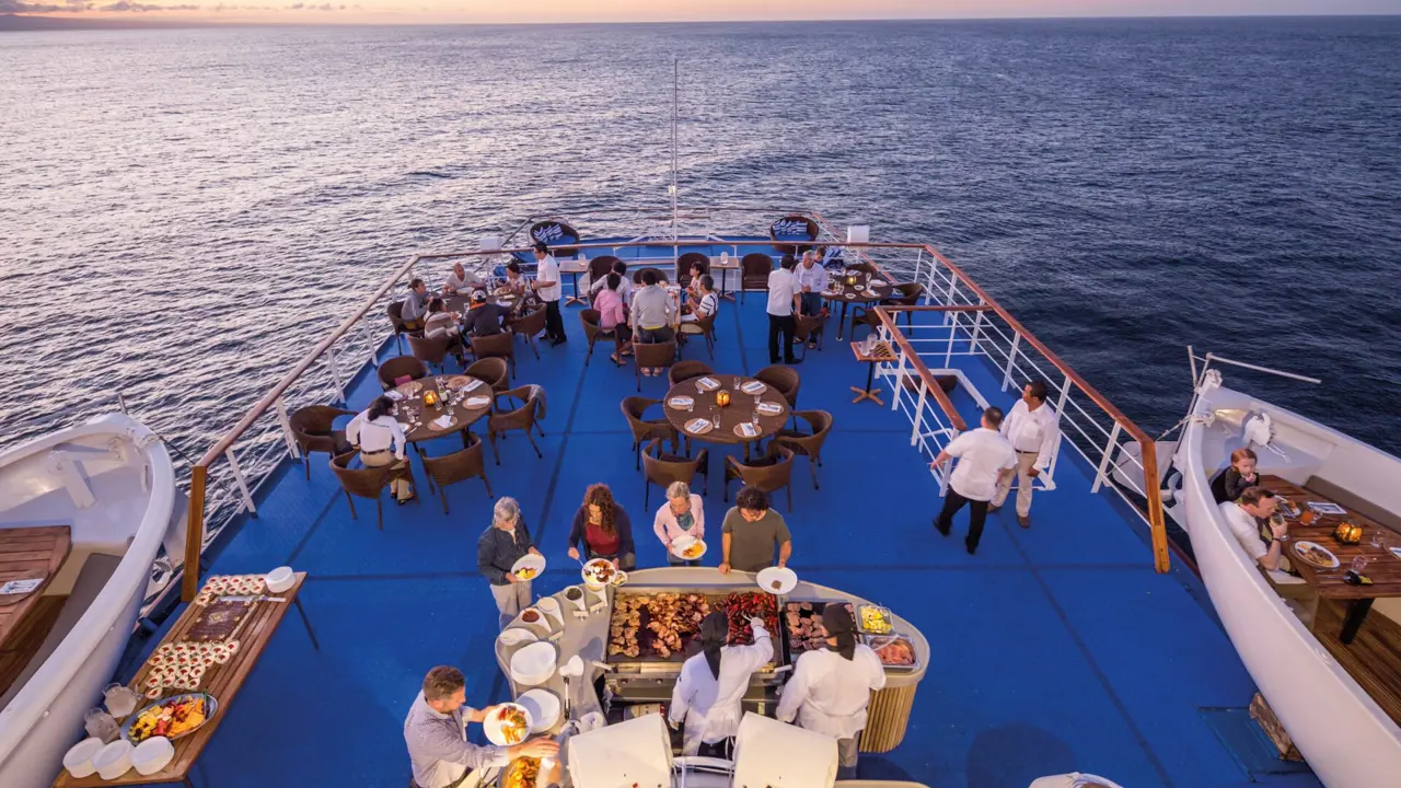 MV Galápagos Legend sun deck