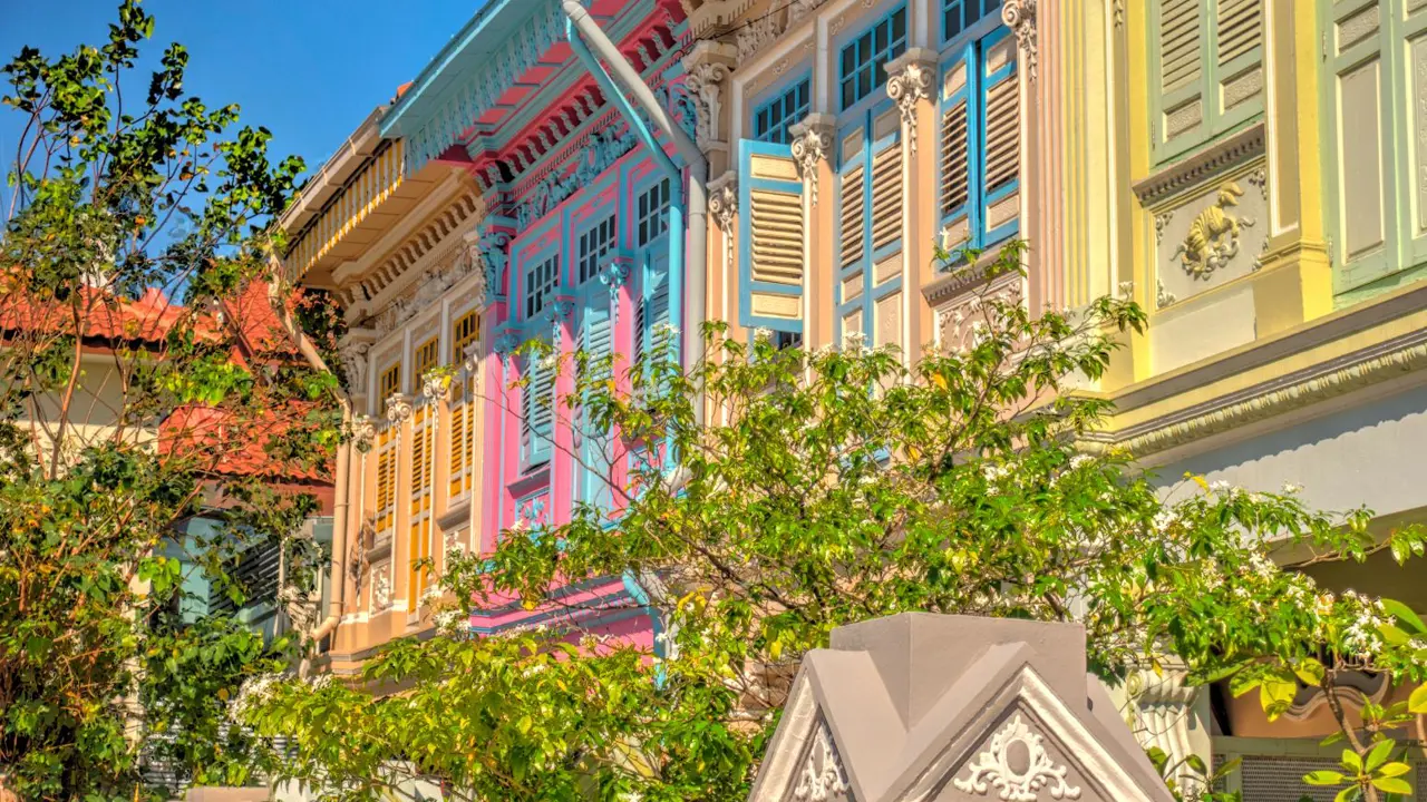 Historical buildings in Joo Chiat Road District, Singapore
