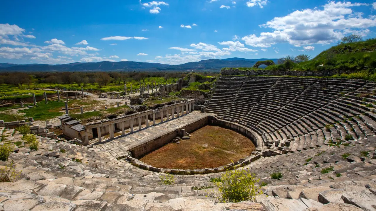 Ancient theatre, Aphrodisias, Aegean Region, Turkey