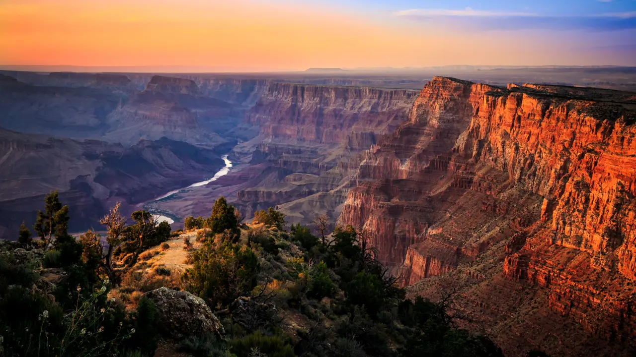 Grand Canyon at Sunset, Grand Canyon National Park, Arizona