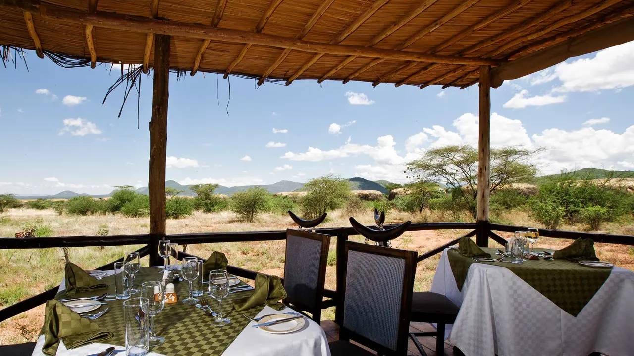Samburu Sopa Lodge, Samburu National Park, dining